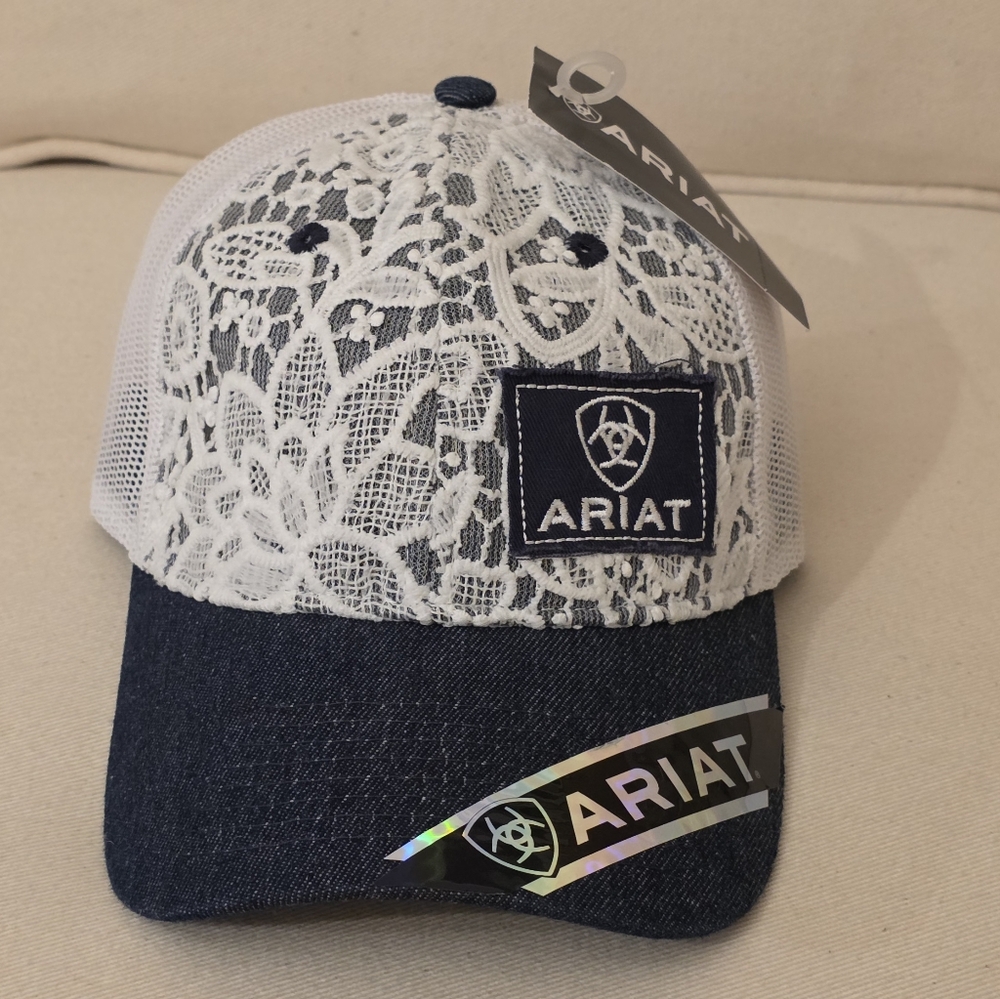 Ariat Denim and Lace Cap